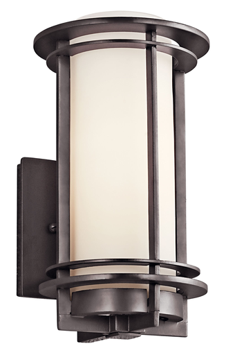 Product image for Kichler 49344AZ Pacific Edge™ 10.75" 1 Light Wall Light Architectural Bronze