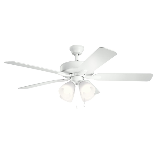 Product image for Kichler 330016MWH 52" Basics Pro Premier Fan Matte White