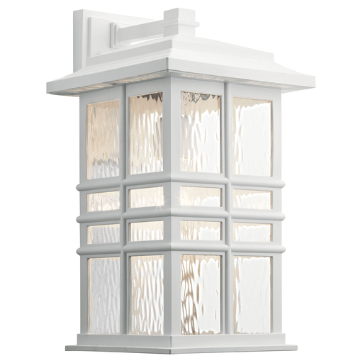 Product image for Kichler 49831WH Beacon Square 17" 1 Light Wall Light White