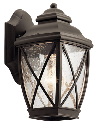 Product image for Kichler 49840OZ Tangier 10.25" 1 Light Wall Light Olde Bronze®