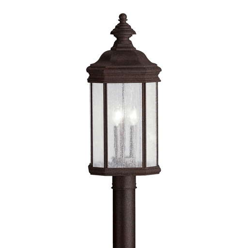 Product image for Kichler 9918TZ Kirkwood™ 3 Light Post Light Tannery Bronze™