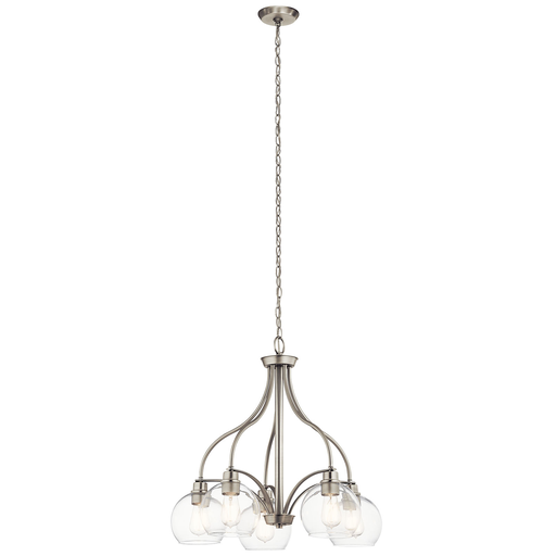 Product image for Kichler 44064NI Harmony 5 Light Chandelier Brushed Nickel