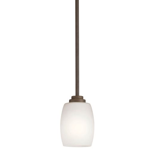 Product image for Kichler 3497OZS Eileen™ 1 Light Mini Pendant Olde Bronze®
