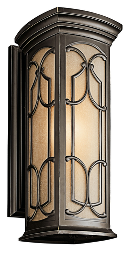 Product image for Kichler 49228OZ Franceasi™ 22" 1 Light Wall Light Olde Bronze®