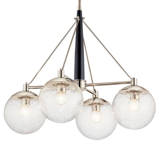 Product image for Kichler 44268PN Marilyn 4 Light Chandelier Polished Nickel