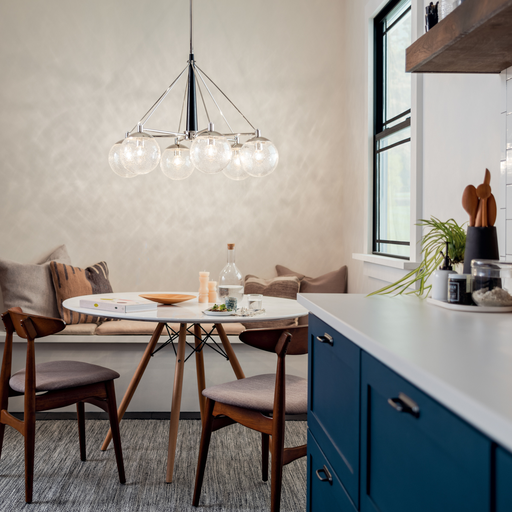 Product image for Kichler 44269PN Marilyn 6 Light Chandelier Polished Nickel