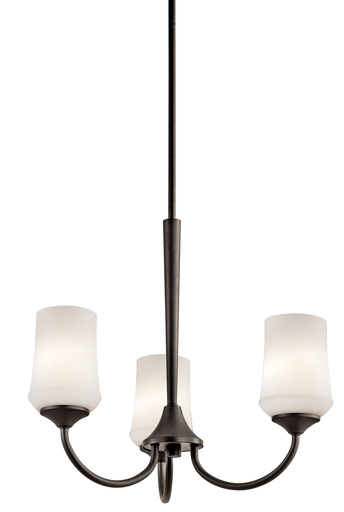 Product image for Kichler 43664OZ Aubrey™ 3 Light Chandelier Olde Bronze®