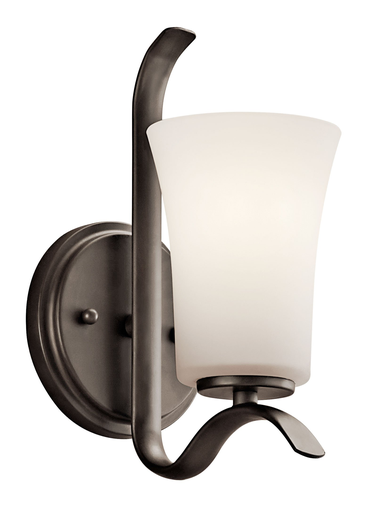 Product image for Kichler 45374OZ Armida™ 1 Light Wall Sconce Olde Bronze®