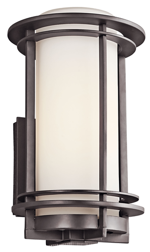 Product image for Kichler 49345AZ Pacific Edge™ 13.25" Wall Light Architectural Bronze