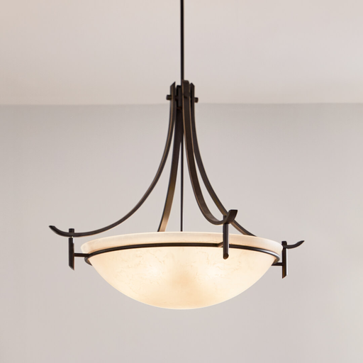 Product image for Kichler 3279OZ Olympia™ 5 Light Inverted Pendant Olde Bronze®