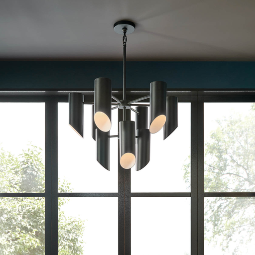 Product image for Kichler 52162BK Trentino 9 Light Chandelier Black