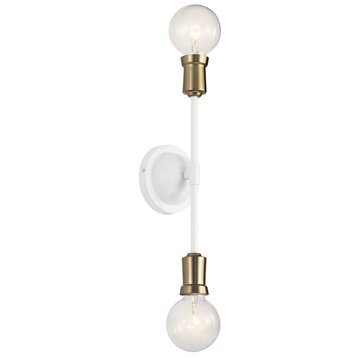 Product image for Kichler 43195WH Armstrong Wall Sconce White Finish