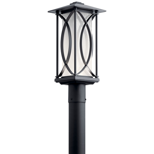 Product image for Kichler 49976BKTLED Ashbern 1 Light LED Post Light Textured Black