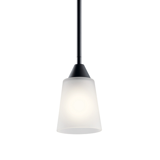 Product image for Kichler 52235BK Skagos™ 1 Light Mini Pendant Black