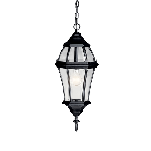 Product image for Kichler 9892BK Townhouse™ 1 Light Pendant Black