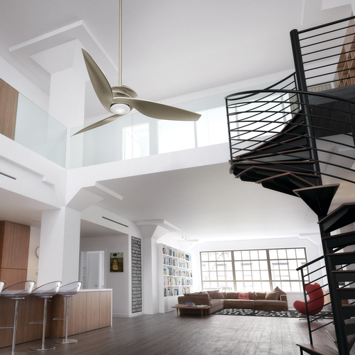 Product image for Kichler 300700NI7 62" Spyra Fan in Brushed Nickel