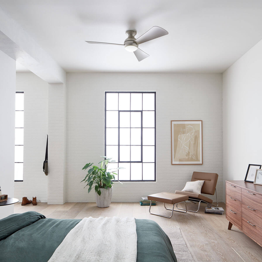 Sola LED 54" Fan Brushed Nickel