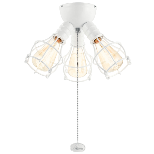 Product image for Kichler 380041WH LED Industrial 3 Light Fixture White