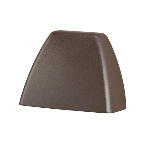 Product image for Kichler 16111AZT30 4 Corners 3000K LED Deck Light Textured Architectural Bronze
