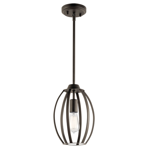 Product image for Kichler 44054OZ Tao 1 Light Pendant Olde Bronze®