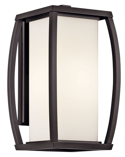 Product image for Kichler 49338AZ Bowen 15.75" Wall Light Architectural Bronze