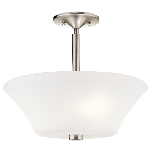 Product image for Kichler 43669NI Aubrey™ 3 Light Semi Flush Brushed Nickel