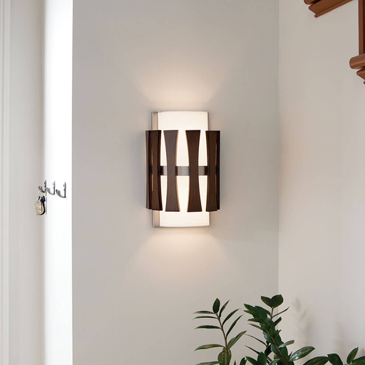 Product image for Kichler 43756AUB Cirus™ 2 Light Wall Sconce Auburn Stain