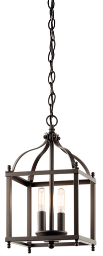 Product image for Kichler 42565OZ Larkin™ 2 Light Mini Pendant Olde Bronze®