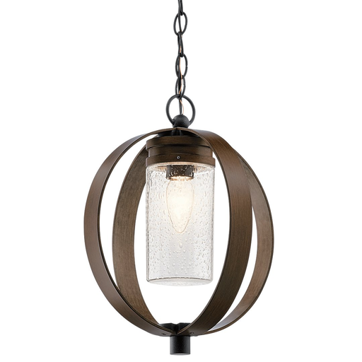 Product image for Kichler 59069AUB Grand Bank 1 Light Hanging Light Auburn