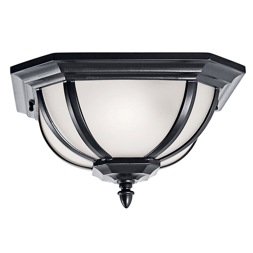 Product image for Kichler 9848BK Salisbury™ 2 Light Flush Mount Black
