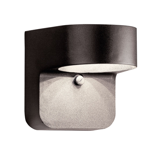 Product image for Kichler 11077AZT 5.5" 1 Light Wall Light Textured Architectural Bronze