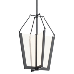 Product image for Kichler 52291BKLED Calters 19.75" LED Pendant Black