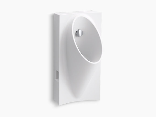 Steward® - Hybrid high-efficiency urinal with 1/2" flexible rear supply hose - White