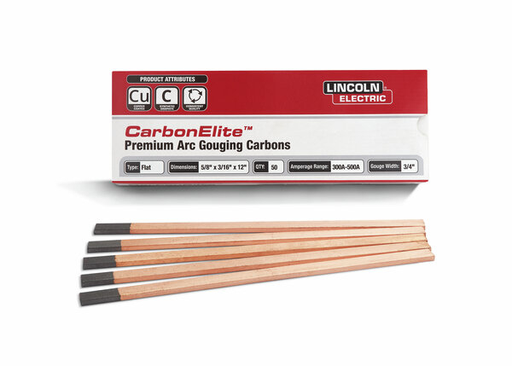 Flat Gouging Electrodes - 5/8 X 3/16 x 12"