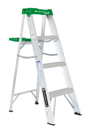 Product image for L-VIL AS4004 4FT AL STEPLADDER TYPE II 225LB ALUMINUM STEPLADDER 225lbs
