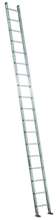Product image for L-VIL AE2118 18' Aluminum Straight Ladder Type IA 300lbs