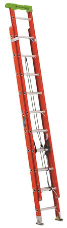 Product image for L-VIL L-3022-20PT 20FT FG PRO TOP EXTENSION LADDER TYPE IA 300LB FIBERGLASS EXTENSION EXTENSION