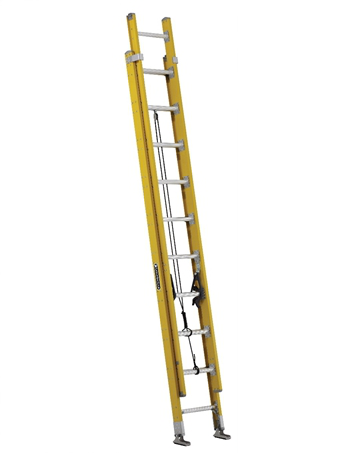 Product image for Louisville Ladder FE4220HD 20 Foot 375 lb Duty Rating Fiberglass Extension Ladder