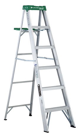 Product image for L-VIL AS4006 6FT AL STEPLADDER TYPE II 225LB ALUMINUM STEPLADDER 225lbs
