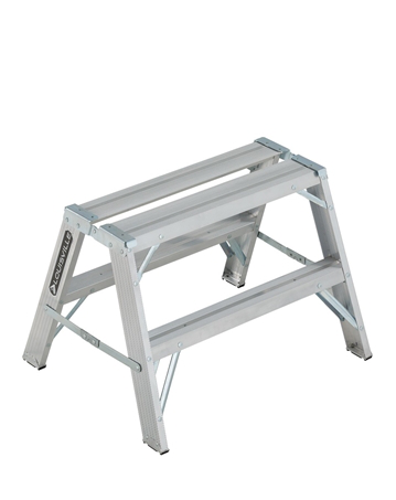 Product image for L-VIL L-2032-02 2FT AL SAWHORSE LADDER TYPE IA 300LB ALUMINUM SAWHORSE