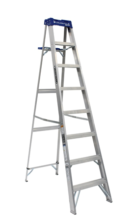 Product image for 8 ft Louisville AS2108 Aluminum Step Ladder, Type I, 250 lb Load Capacity