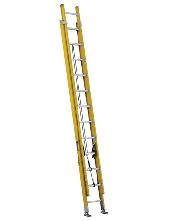 Product image for Louisville Ladder FE4224HD 24 Foot 375 lb Duty Rating Fiberglass Extension Ladder
