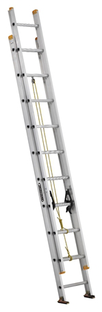 Product image for Louisville Ladder AE3220 20ft Aluminum Extension Ladder, 250lb Rating