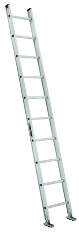 Product image for L-VIL AE2110 10FT AL STRAIGHT LADDER TYPE IA 300LB ALUMINUM EXTENSION LADDER IA 300lbs