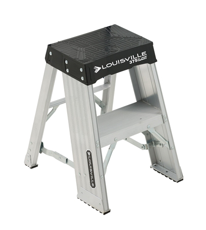 Product image for Louisville Ladder AY8002 2 Foot 300 lb Duty Rating Aluminum Step Stands