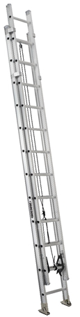 Product image for L-VIL AE1224HD 24FT AL EXTENSION LADDER TYPE IAA 375LB ALUMINUM EXTENSION LADDER Ladder Type IAA 350lbs