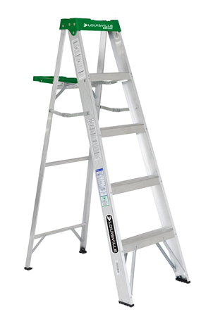 Product image for L-VIL AS4005 5FT AL STEPLADDER TYPE II 225LB ALUMINUM STEPLADDER 225lbs