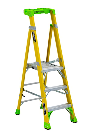 Product image for L-VIL FCP1403HD 3IN FG CROSS PINNACLE 2-IN-1 PLATFORM LADDER TYPE IAA 375B RATED PLATFORM LADDER TYPE IAA 375B RATED