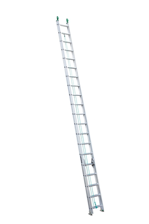 Product image for 40 ft Louisville AE4240PG Aluminum Extension Ladder, Type II, 225 lb Load Capacity