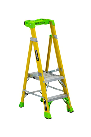 Product image for L-VIL FCP1402HD 2IN FG CROSS PINNACLE 2-IN-1 PLATFORM LADDER TYPE IAA 375B RATED